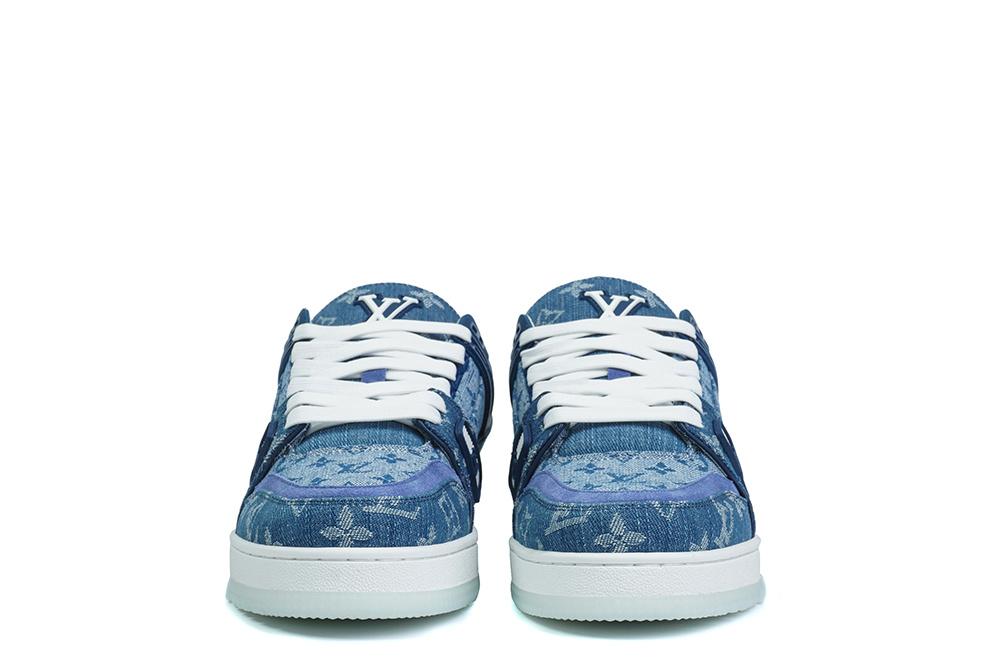 PK god Louis Vuitton LV Trainer Monogram Denim retail materials ready to ship